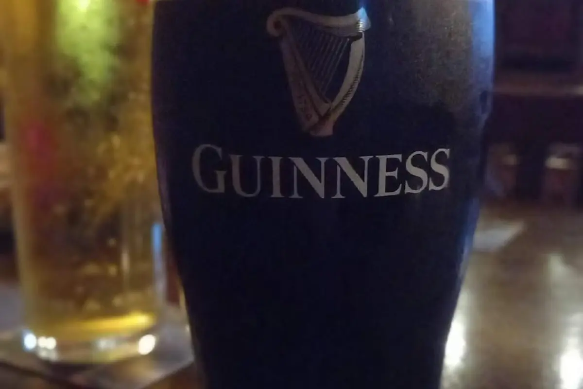 A perfectly poured pint of Guinness at McNulty's bar
